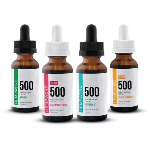 HempWorx Tincture 4 Pack 500mg